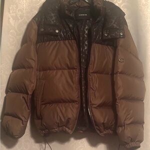 Coach Chocolate Brown Puffer Jacket
